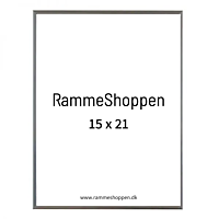 Silbergrauer Aluminiumrahmen, Champagne, schmal, 15 x 21 cm (A5) - Typ 9039 