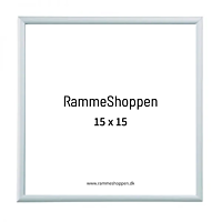 Silberner Aluminiumrahmen, matt, schmal, 15 x 15 cm – Typ 670 