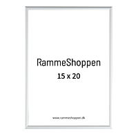 Silberner Aluminiumrahmen, matt, schmal, 15 x 20 cm – Typ 670