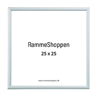 Silberner Aluminiumrahmen, matt, schmal, 25 x 25 cm - Typ 670