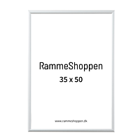 Silberner Aluminiumrahmen, matt, schmal, 35 x 50 cm, Typ 670