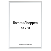 Silberner Aluminiumrahmen, matt, schmal, 60 x 80 cm – Typ 670 