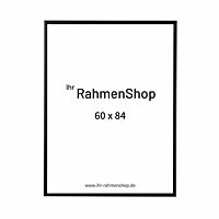 Schwarzer Aluminiumrahmen, matt, schmal, 60 x 84 cm (A1) - Typ 672