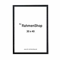 Sort ramme, Mat træ, 30x40 cm