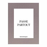 red clay, lerfarvet passepartout
