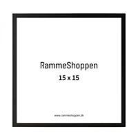 Holzrahmen, Schwarz, schmal, 15 x 15 cm - Typ 840