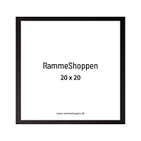 Sortmalet træramme 20x20 cm