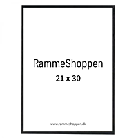 Sort træramme 21x30 cm, A4