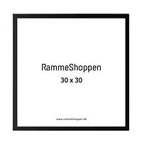 Holzrahmen, Schwarz, schmal, 30 x 30 cm - Typ 840