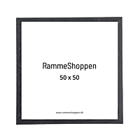 Holzrahmen, Schwarz, schmal, 50 x 50 cm - Typ 840