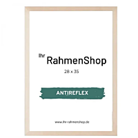 Reflexfreier Holzrahmen, Birkenholz, schmal, 28 x 35 cm - Typ 810