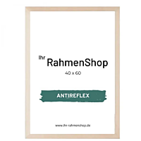 Reflexfreier Holzrahmen, Birkenholz, schmal, 40 x 60 cm - Typ 810