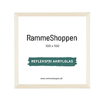Reflexfreier Holzrahmen, Birkenholz, schmal, 100 x 100 cm - Typ 811