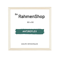 Reflexfreier Holzrahmen, Birkenholz, schmal, 80 x 80 cm - Typ 811