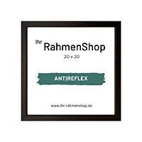 Reflexfreier Holzrahmen, Braun, schmal, 20 x 20 cm - Typ 830