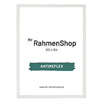 Reflexfreier Holzrahmen, Weiß, schmal, 60 x 84 cm (A1) - Typ 860