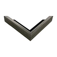 Schattenfugenrahmen in Silberoptik, Schwarz - Typ 203
