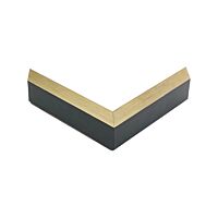 Rahmenleiste in Holz, Gold mit schwarzer Seite - Typ 5720-06