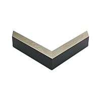 Rahmenleiste in Holz, Silber mit schwarzer Seite - Typ 5720-07