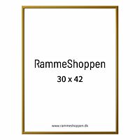 Goldener Aluminiumrahmen, matt, schmal, 30 x 42 cm (A3) - Typ 9043