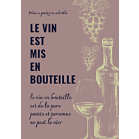Poster, Wine is poetry, weinposter