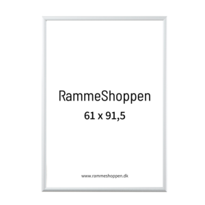 61 x 91,5 cm ramme - Hvid aluramme - PhoEco 9006