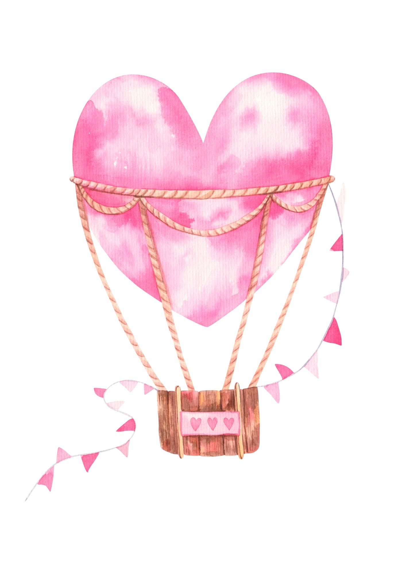 Poster - Herz Luftballon
